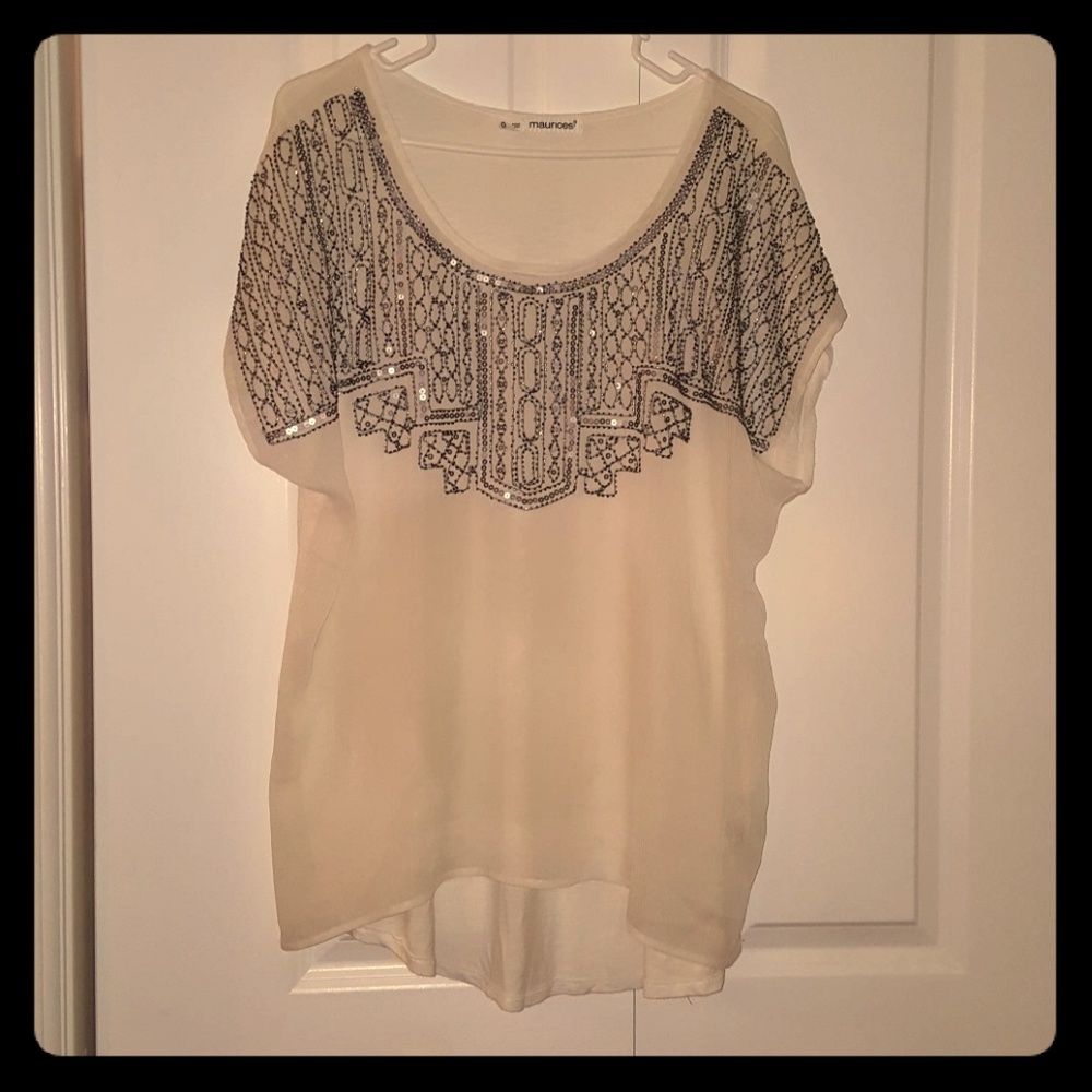 Maurices embellished blouse